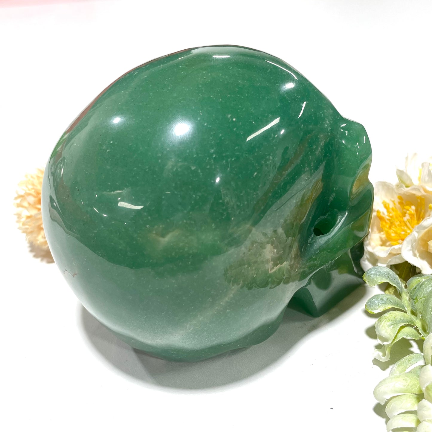 Green Aventurine Skull