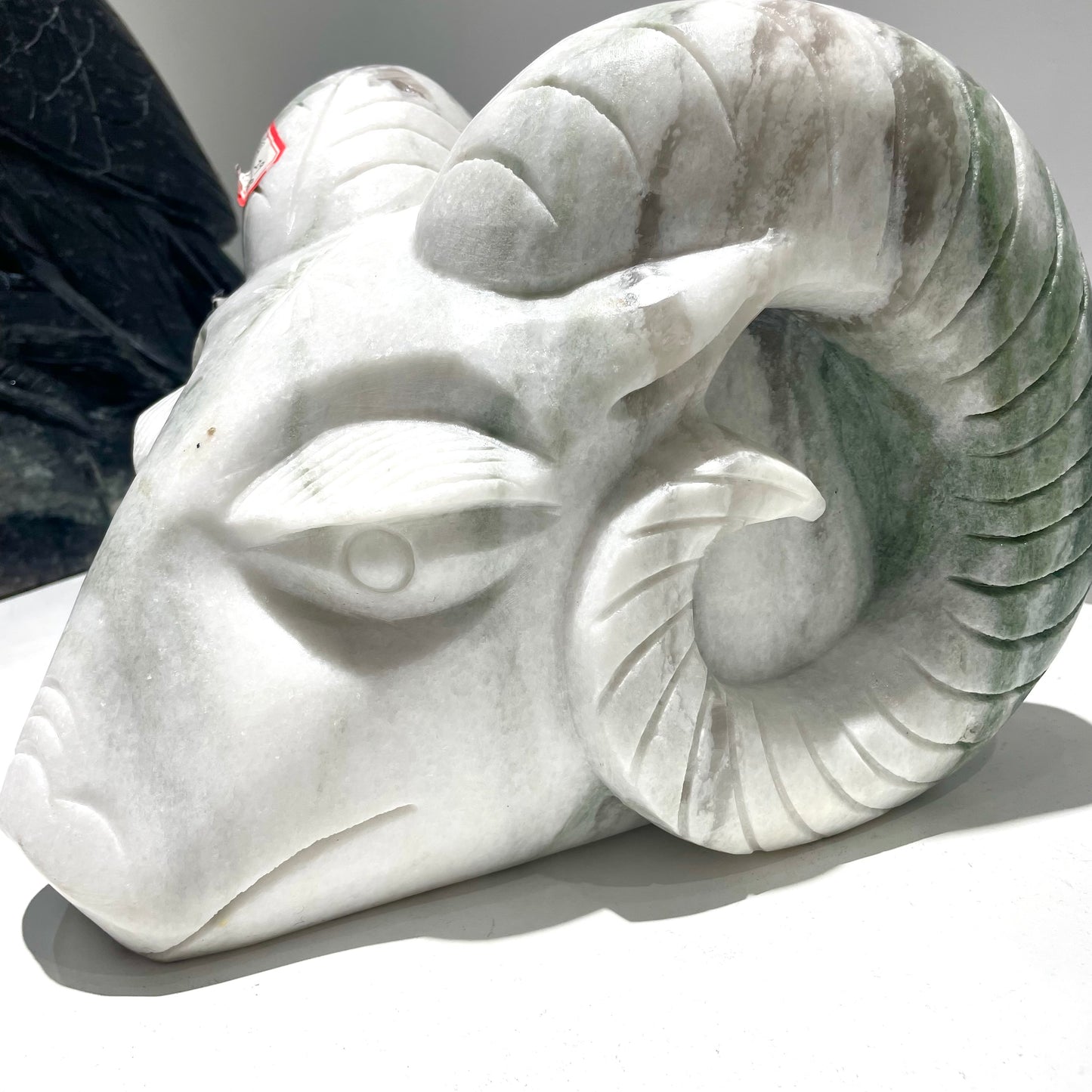 Green Jade/Xiu Jade Goat's Head