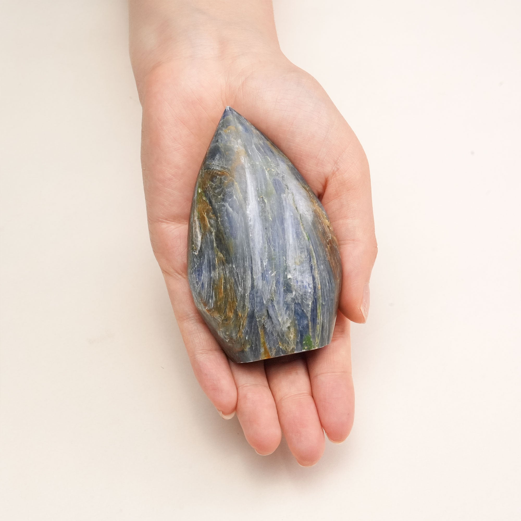 Natural Kyanite Flame Freeform Crystal for balancing and aligning chakras