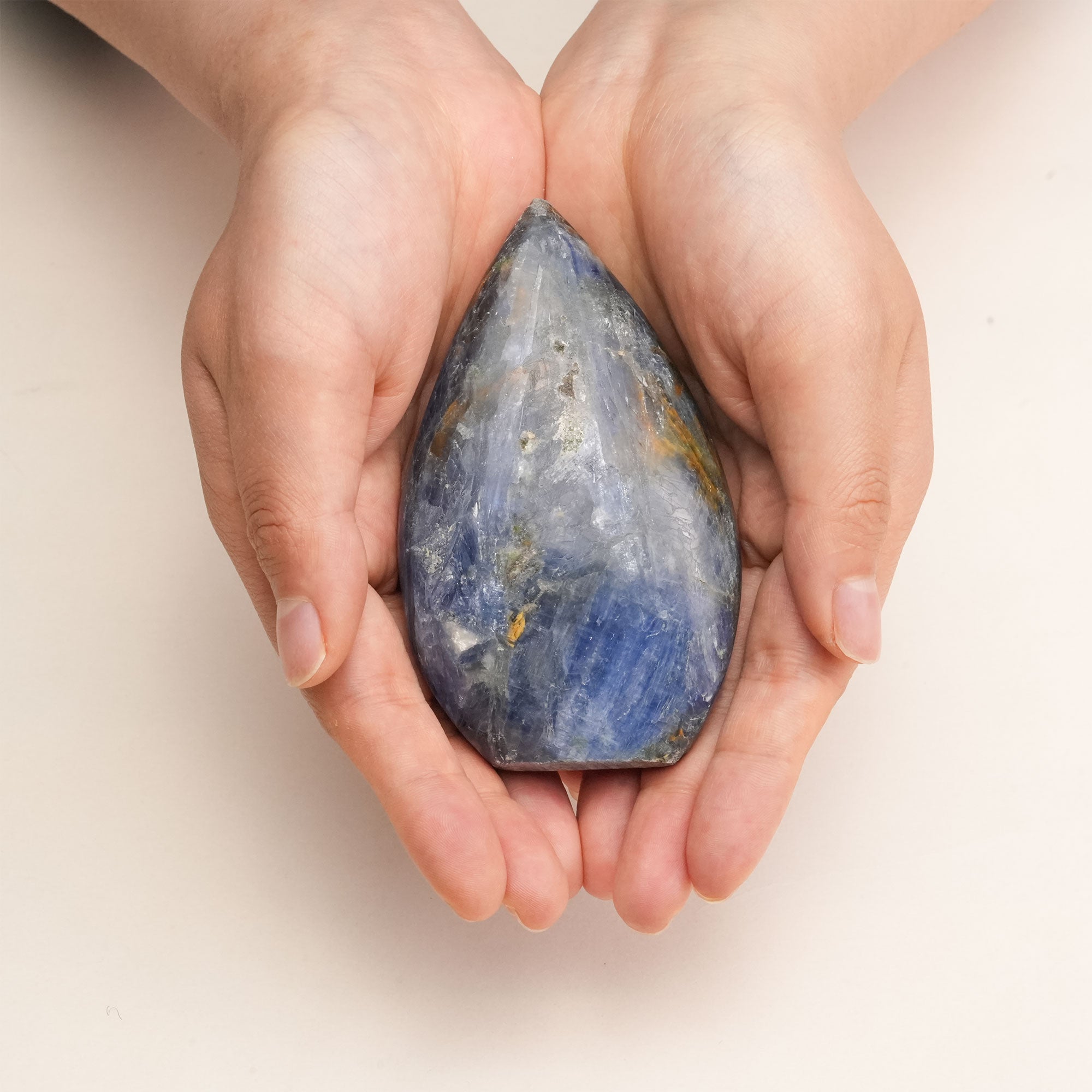 Kyanite Flame Freeform Crystal showcasing stunning blue layers and textures