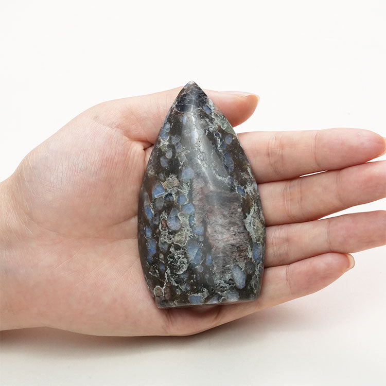 Pure Llanite Blue Quartz Point Enhances Communication and Expression