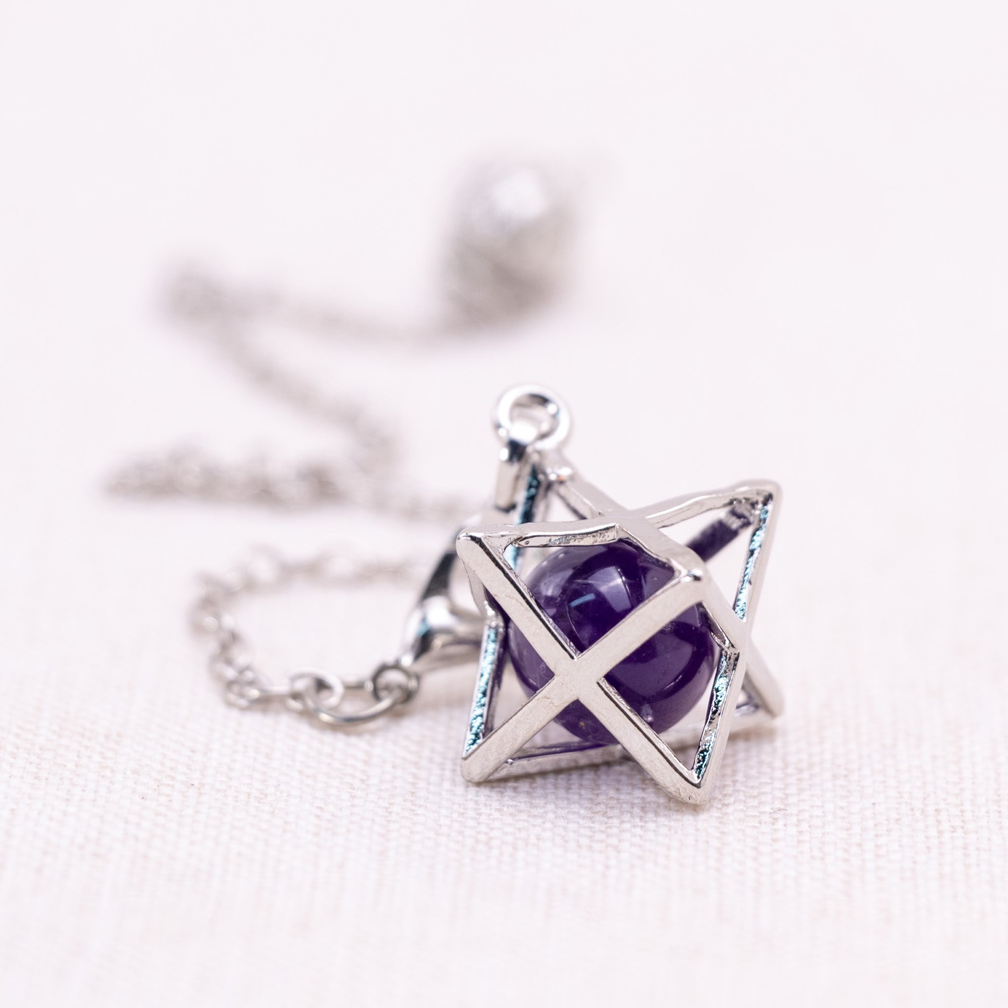 Amethyst Merkaba Pendulum for spiritual growth