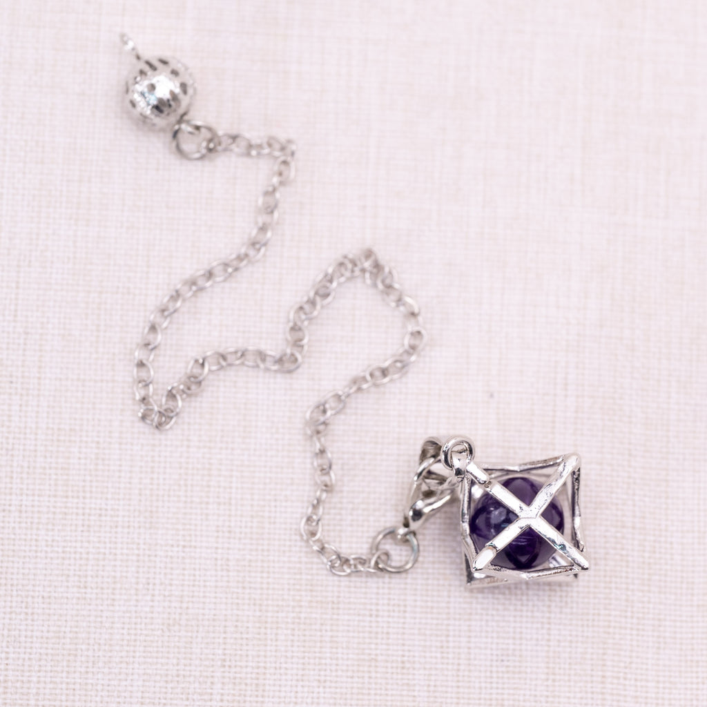 Amethyst Merkaba pendulum balancing energy