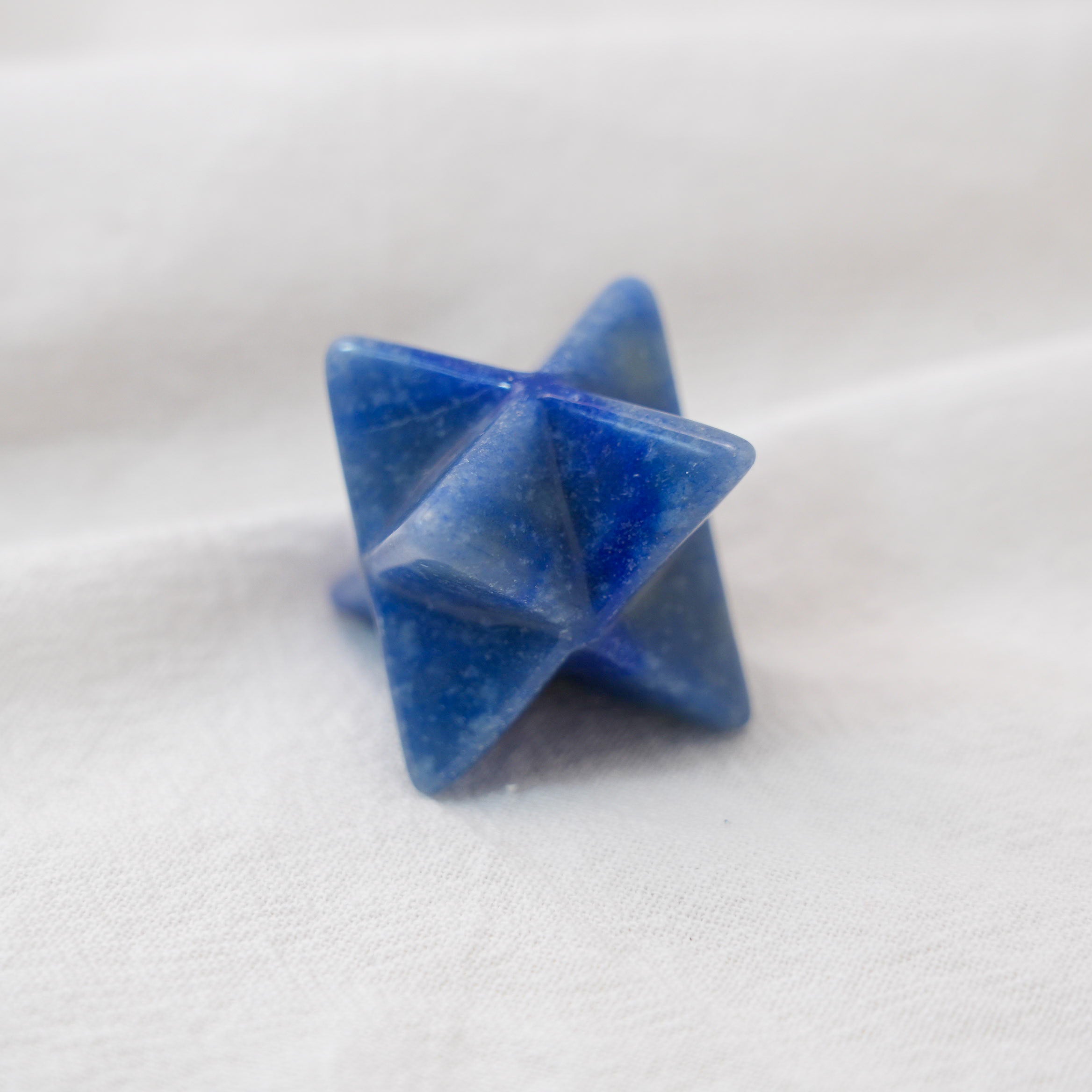 Blue Aventurine Merkaba for emotional balance and positive energy