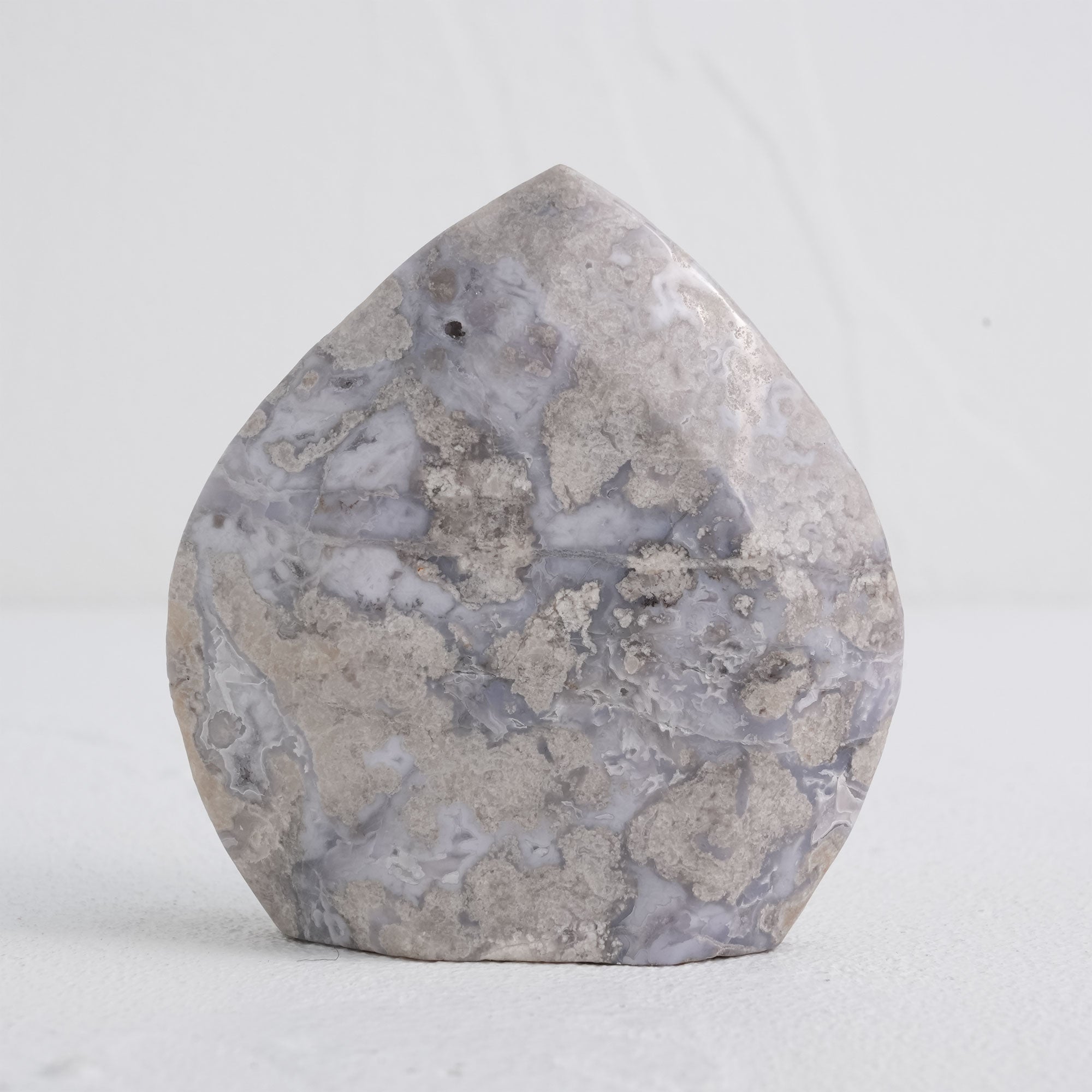 Soothing Blue Agate Crystal for Stress Relief