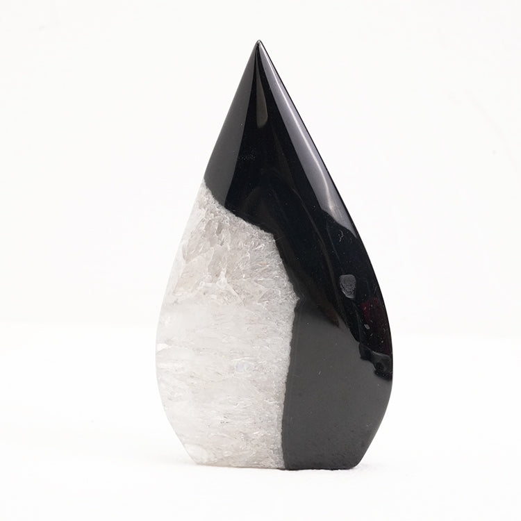 Elegant Black Sardonyx Freeform Crystal for enhancing strength and willpower