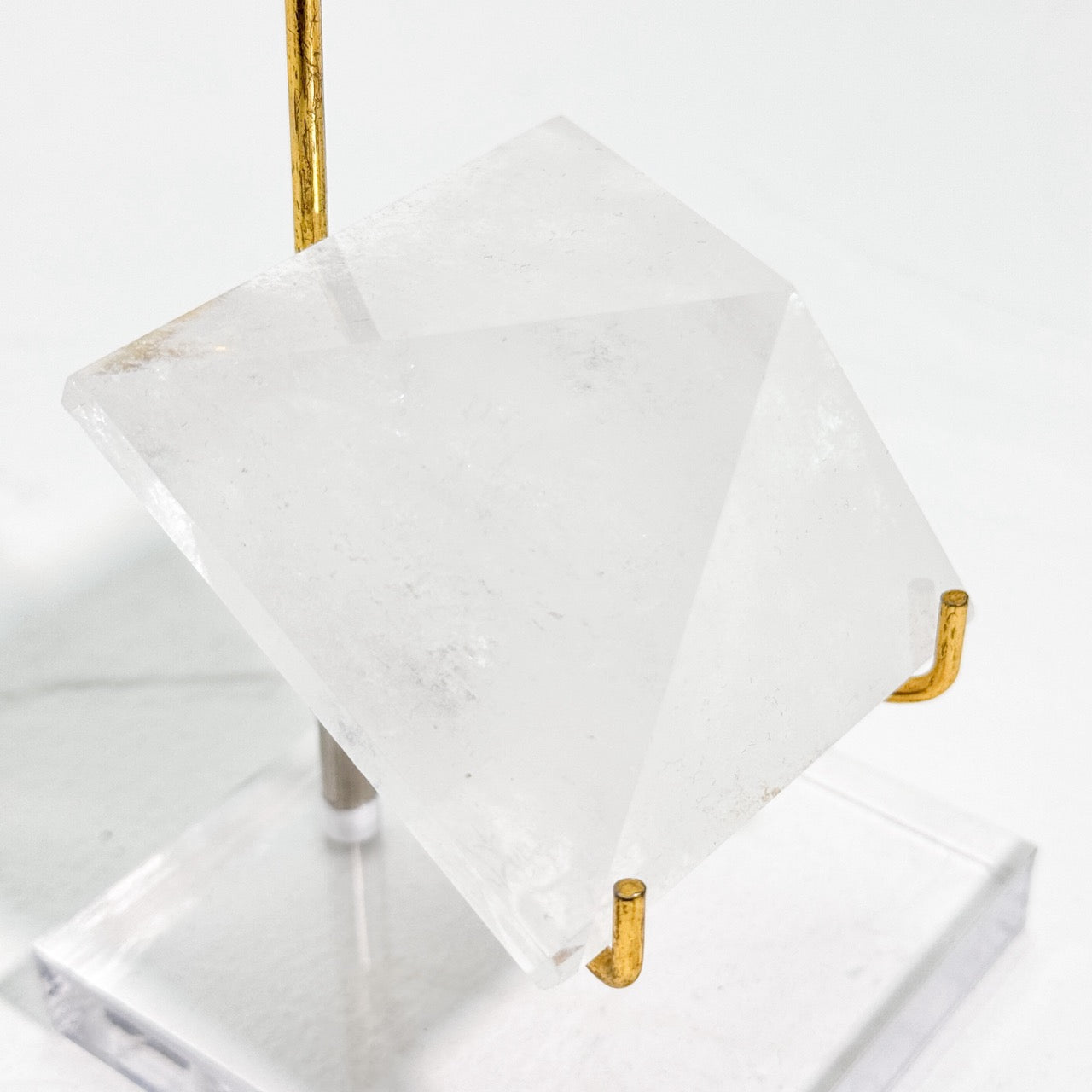 Clear Quartz Pyramid Crystal as Meditation Tool