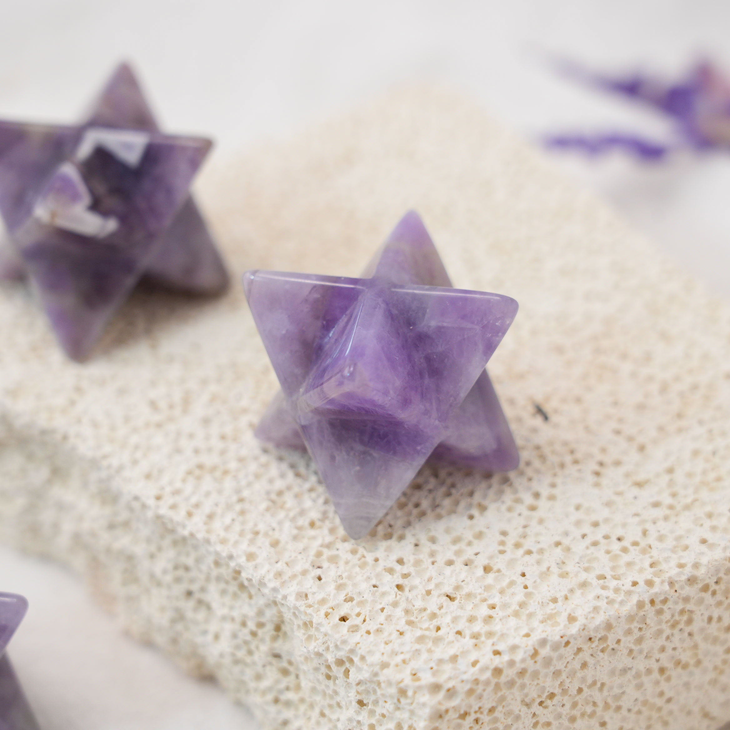 Dream Amethyst Merkaba to promote tranquility and peace