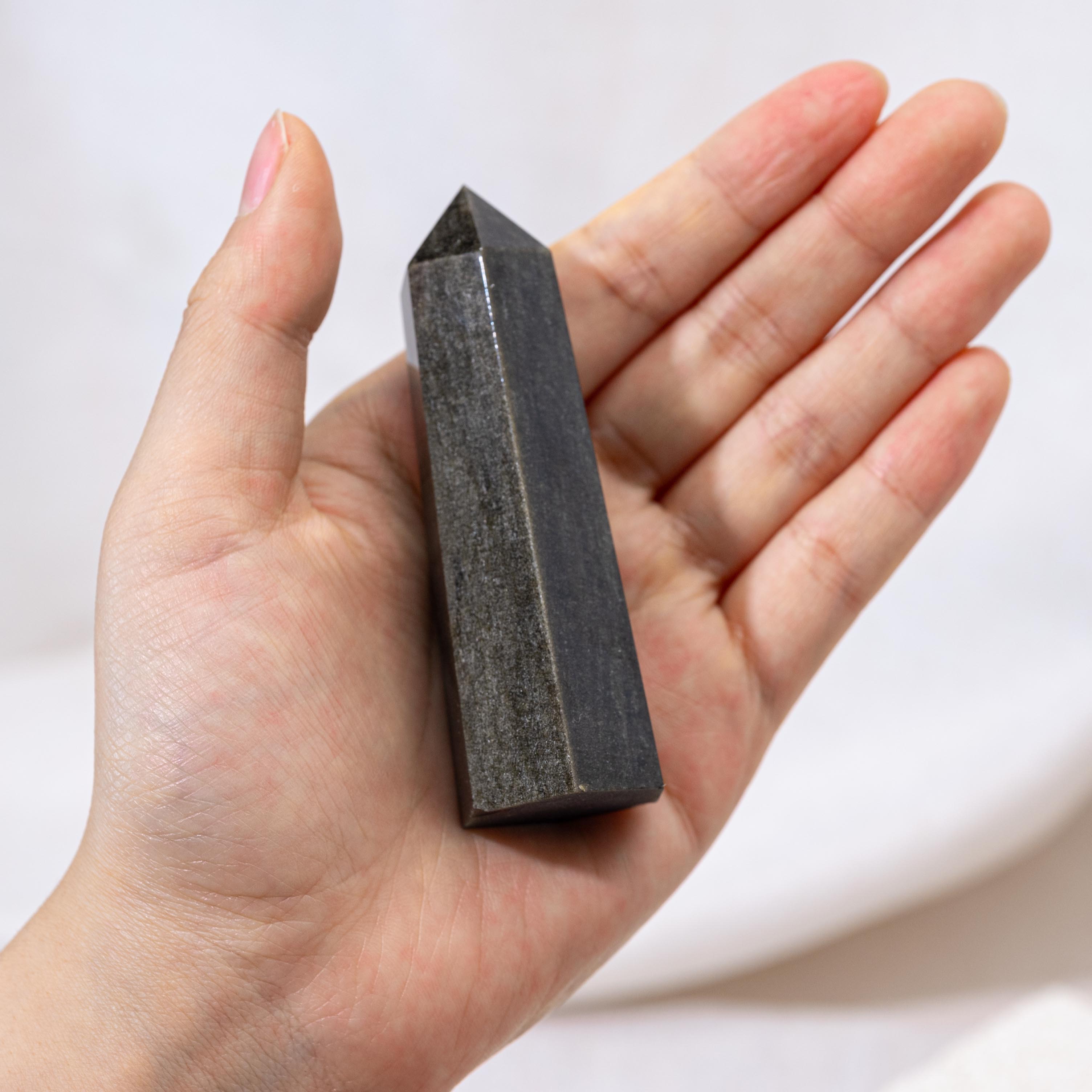 Display of Golden Obsidian Point