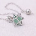 Green Aventurine Merkaba Pendulum for heart chakra healing