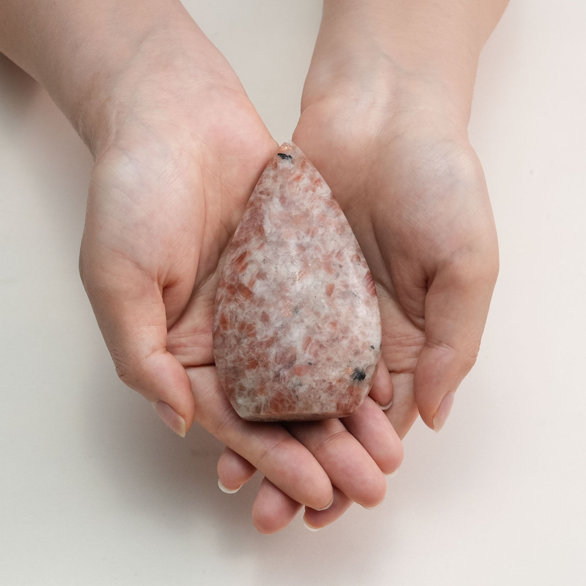 Sun Stone crystal cluster, emanating warmth and positivity