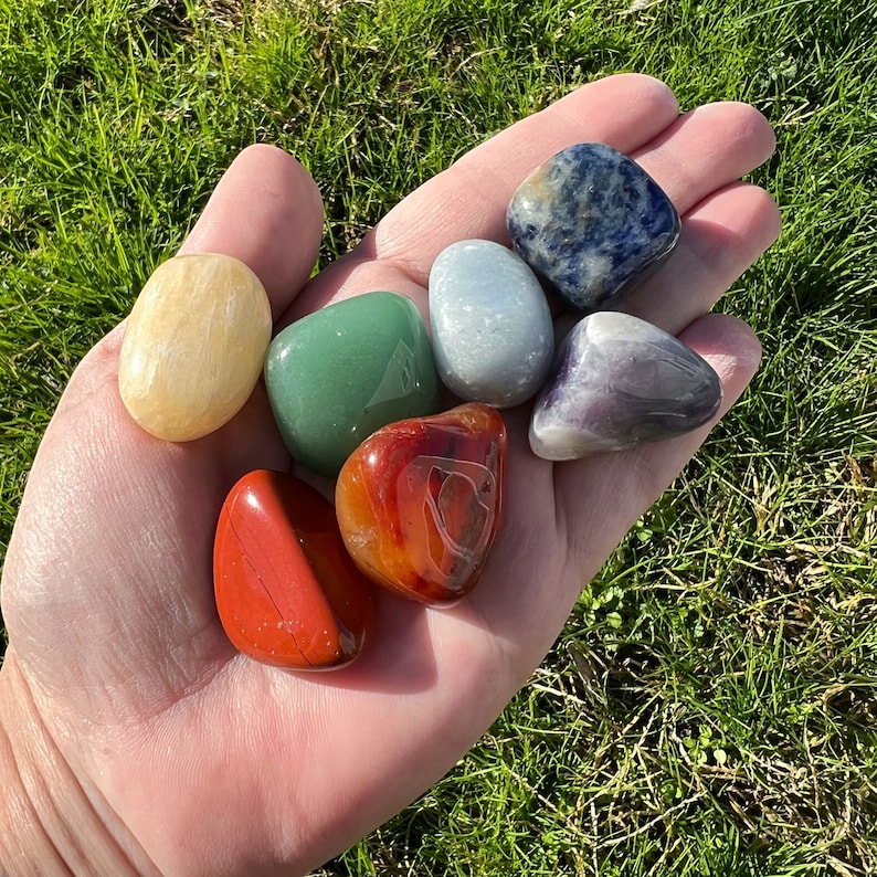 15Pcs Rough & Tumbled Crystal Set