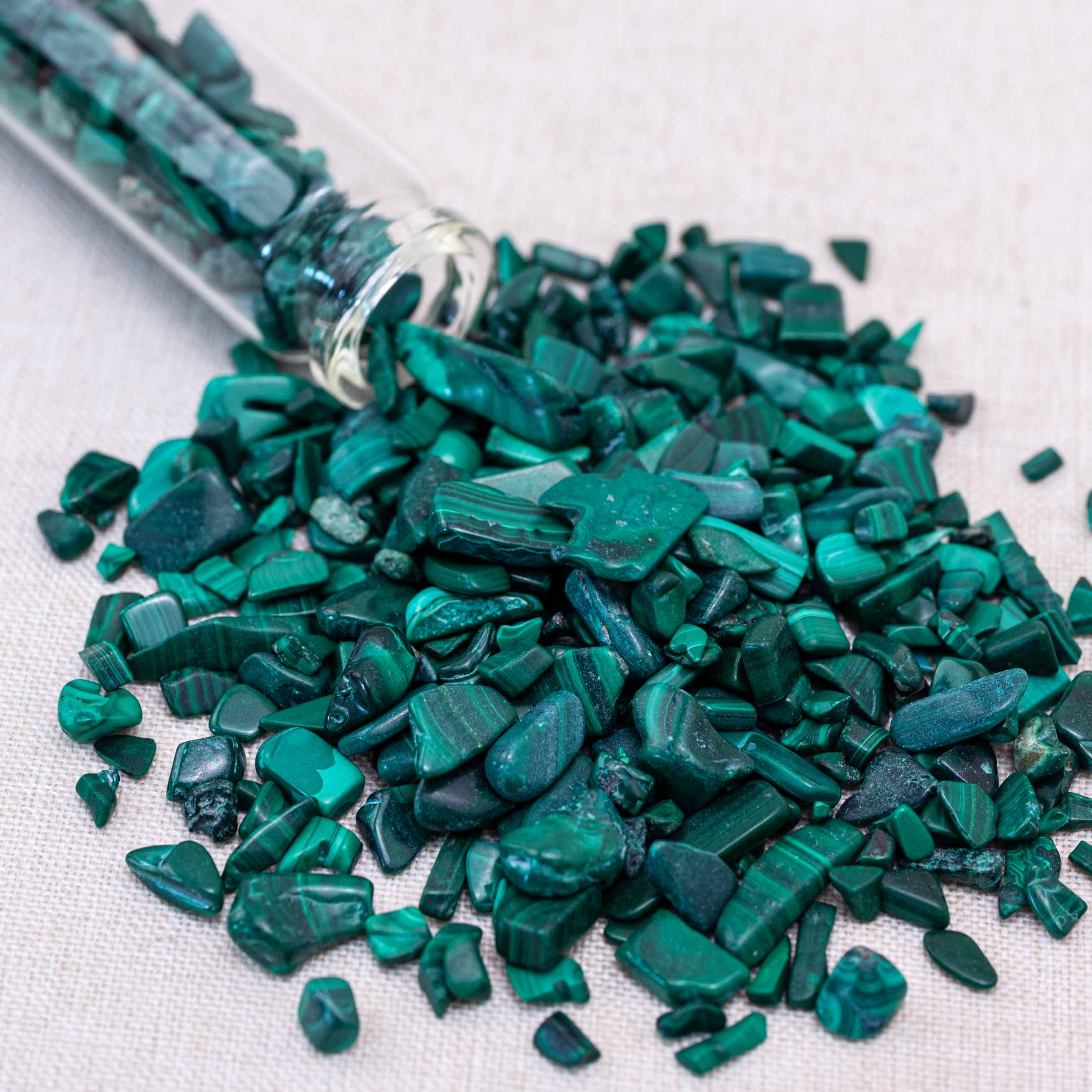 Malachite Chips are known for their powerful healing and protective properties.