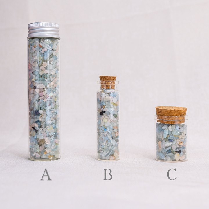 Natural Morganite Chips enhance emotional balance and inner peace.