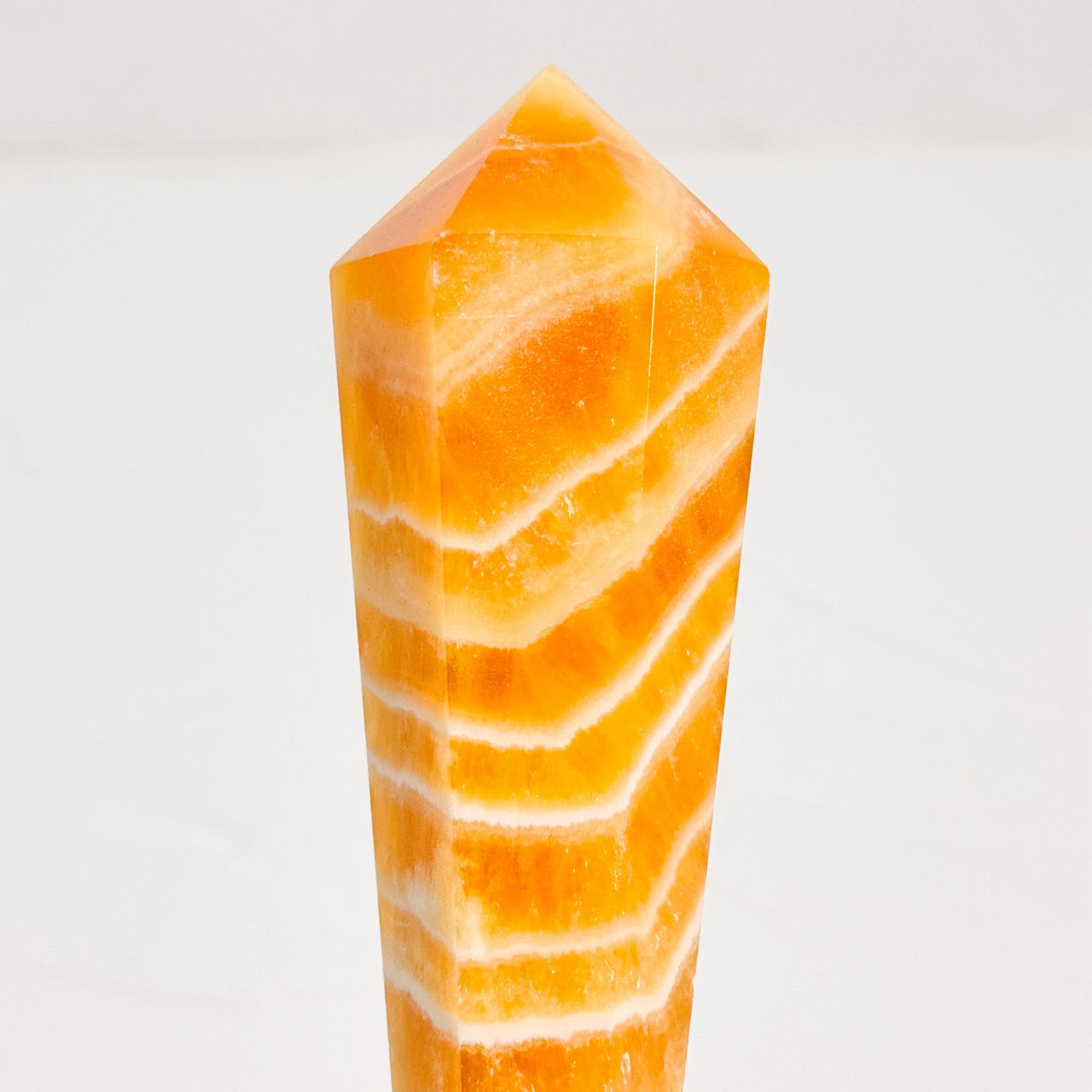 Polished Yellow Calcite Wand - Chakra Alignment Tool