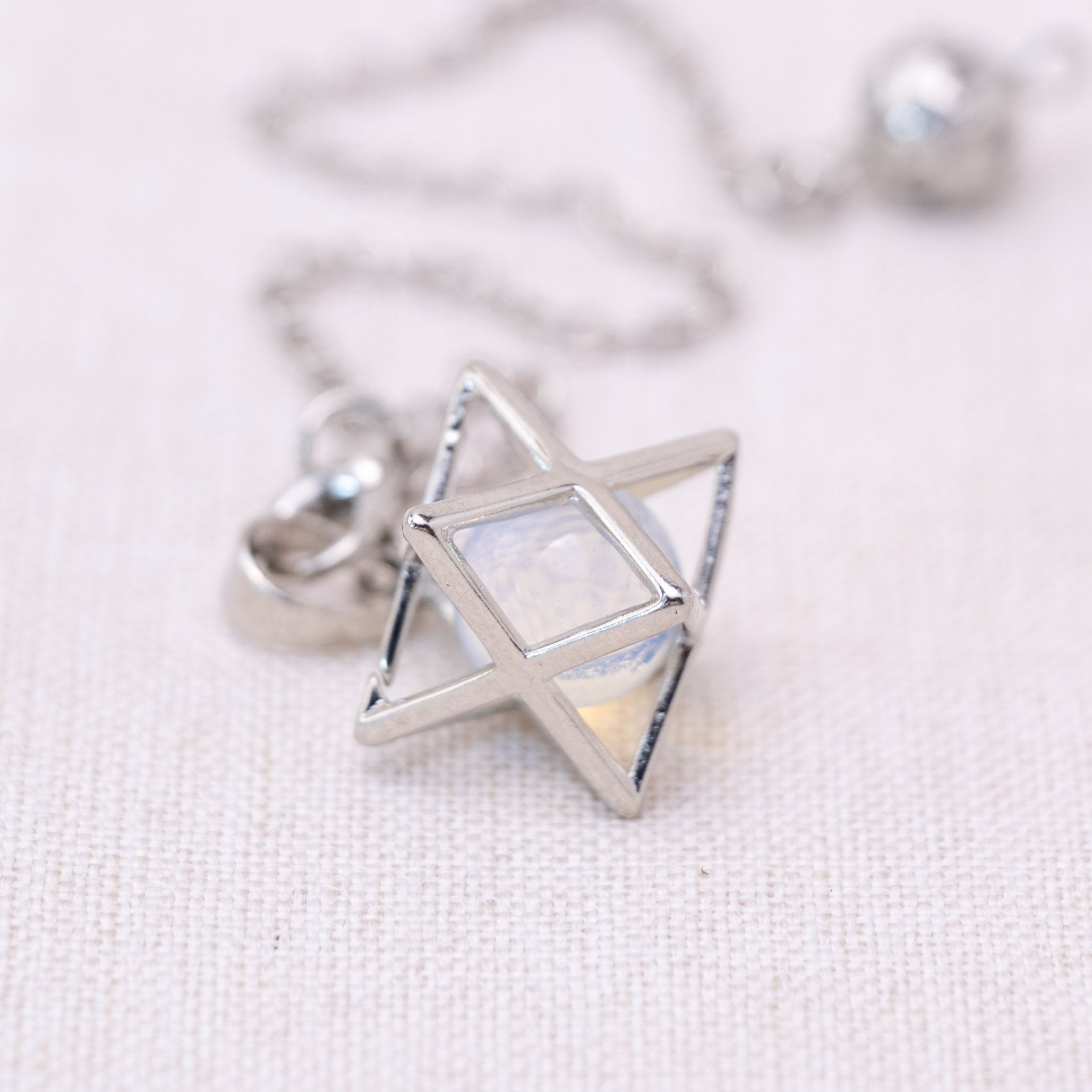 Opalite Merkaba Pendulum for emotional balance