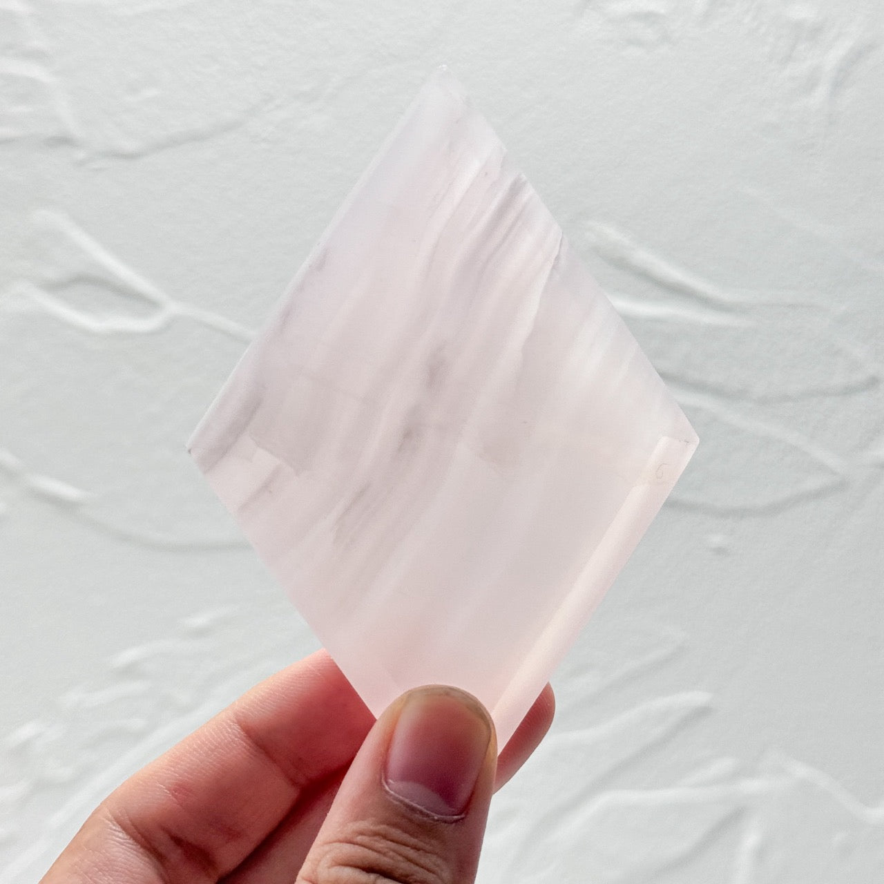 Elegant Pink Jade Diamond/Rhombus