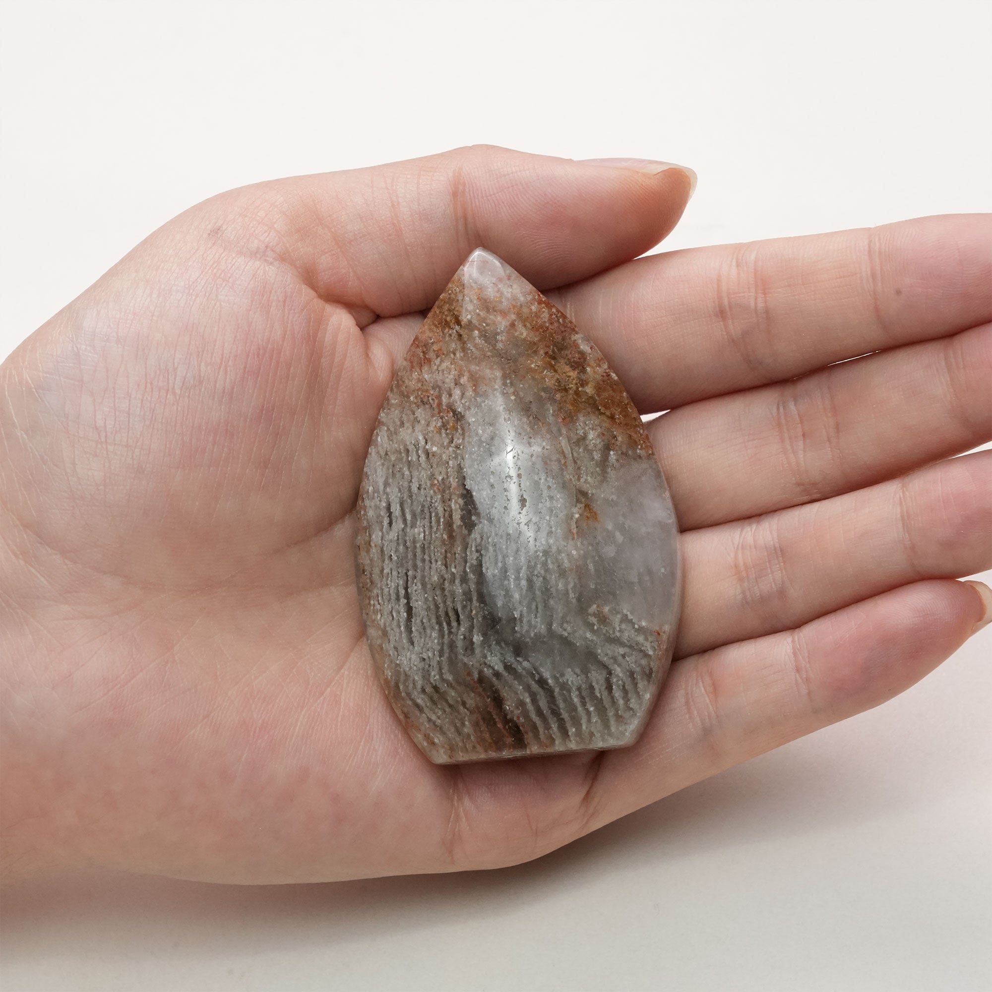 Captivating Thousand Layers Phantom Quartz Freeform, radiating mysterious energy