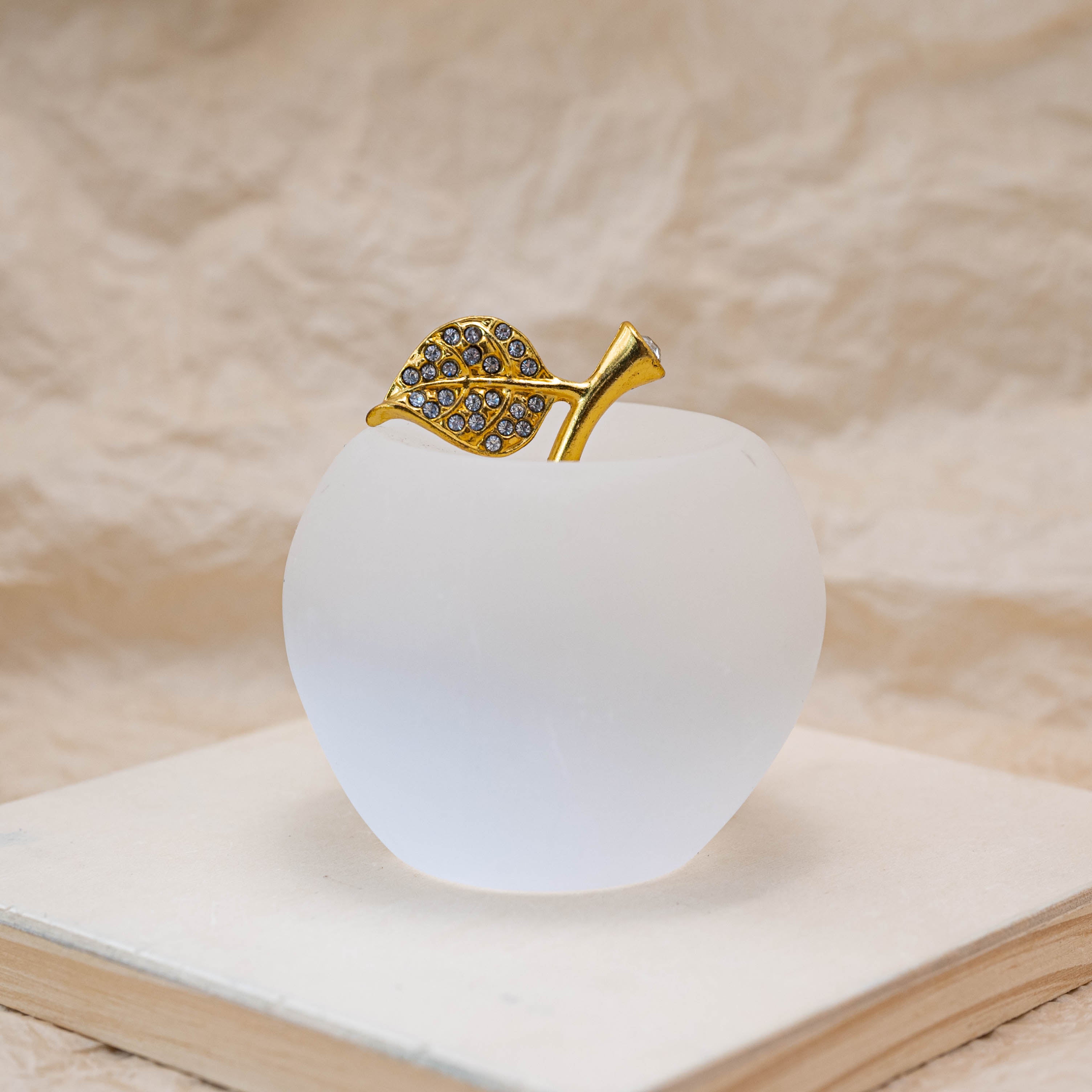 The Selenite Apple Carving cleanses your space of negative energy.