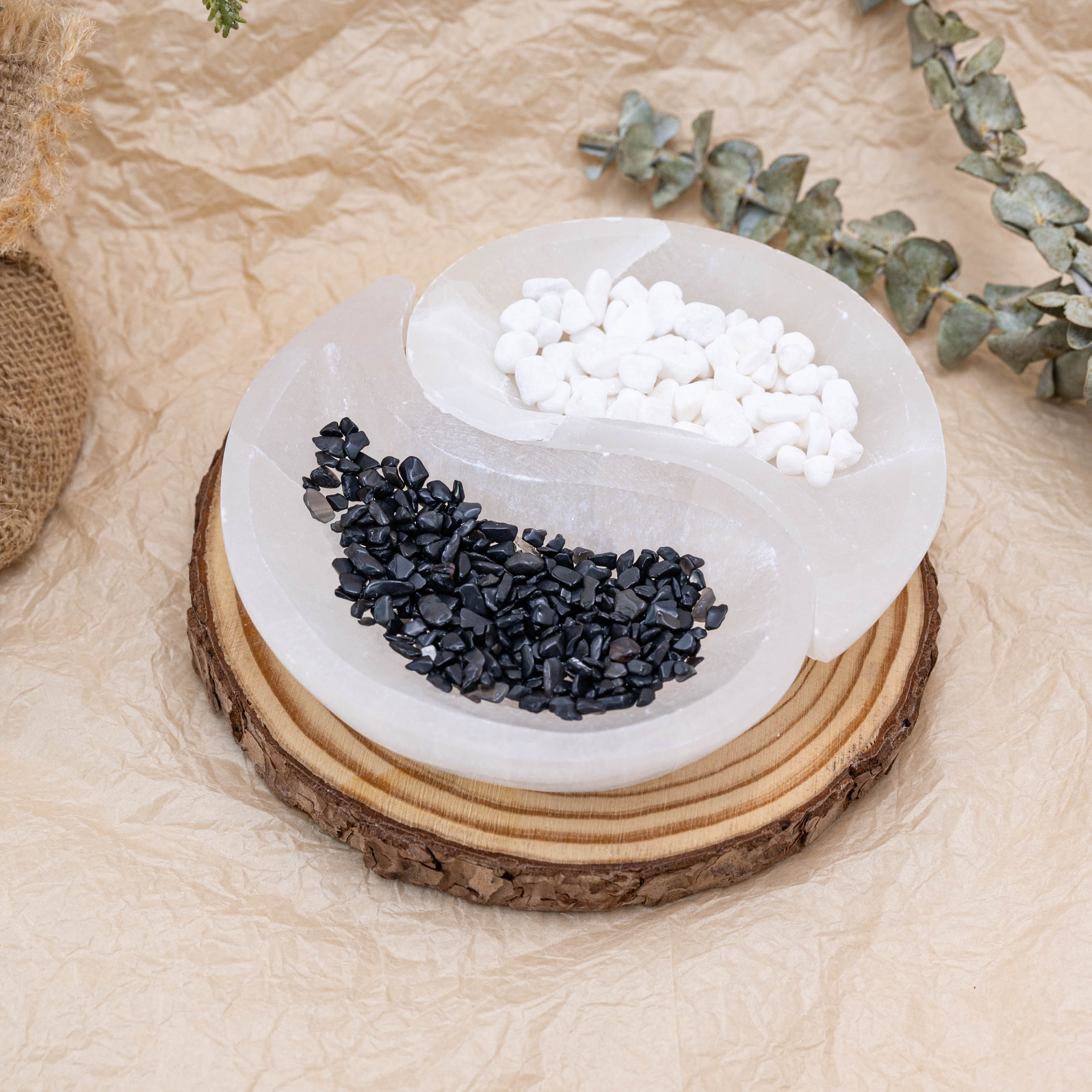 Selenite Bowl for crystal purification