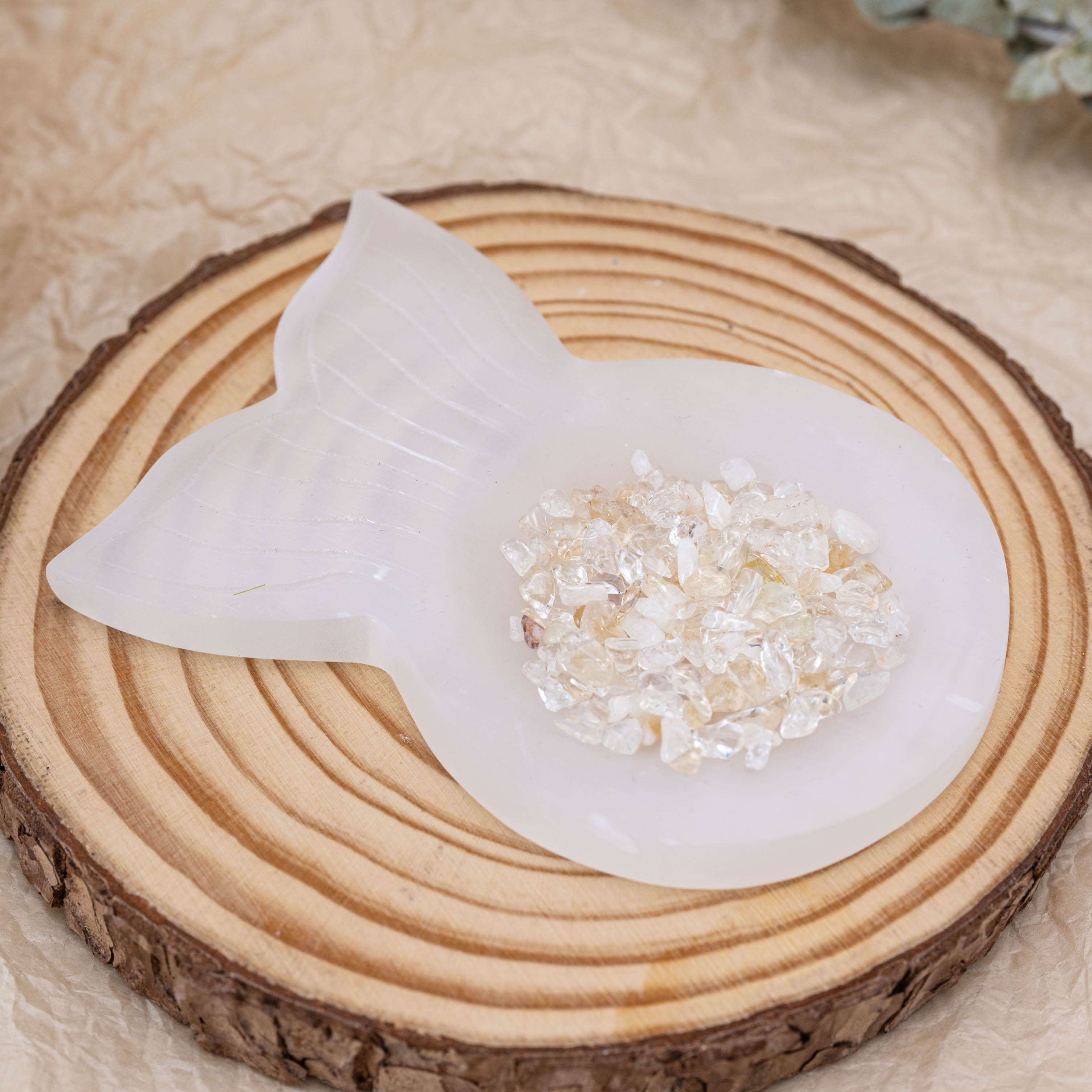 Crystal charging Selenite Plate