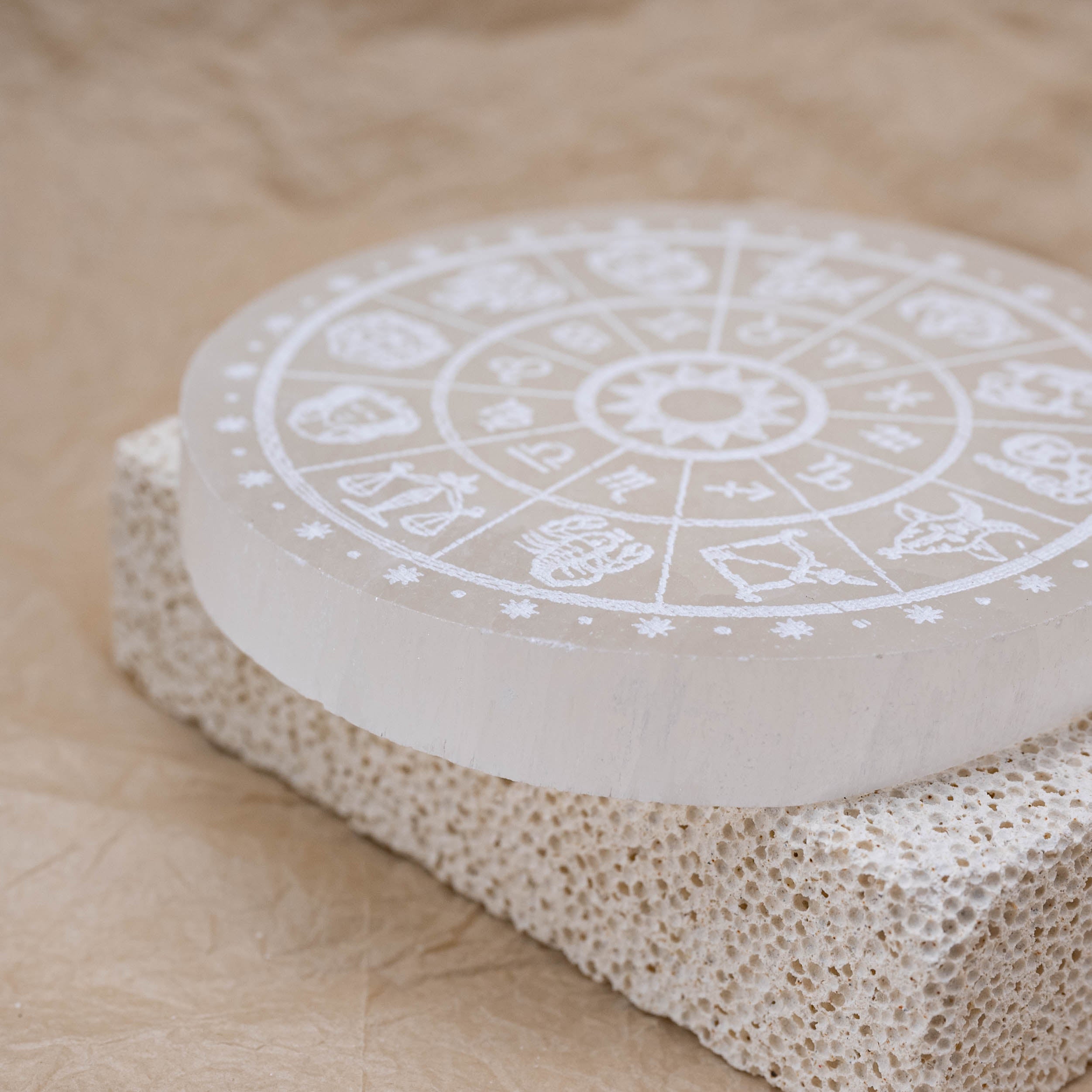 Metatron Cube Selenite Charging Plate
