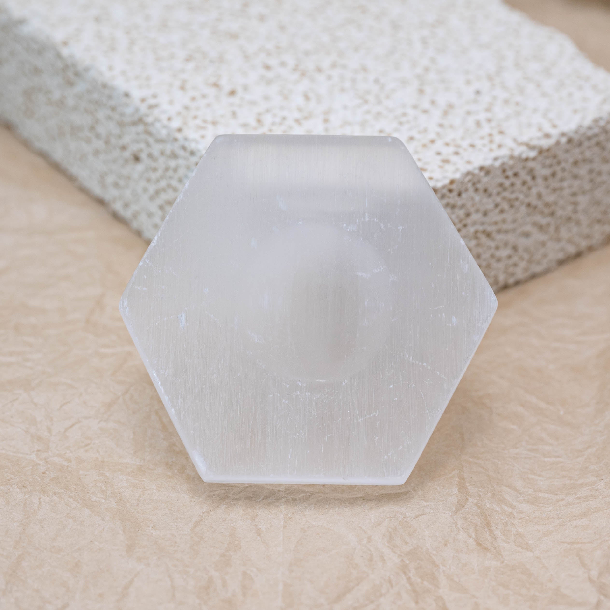 Energy-charging Selenite Sphere Holder