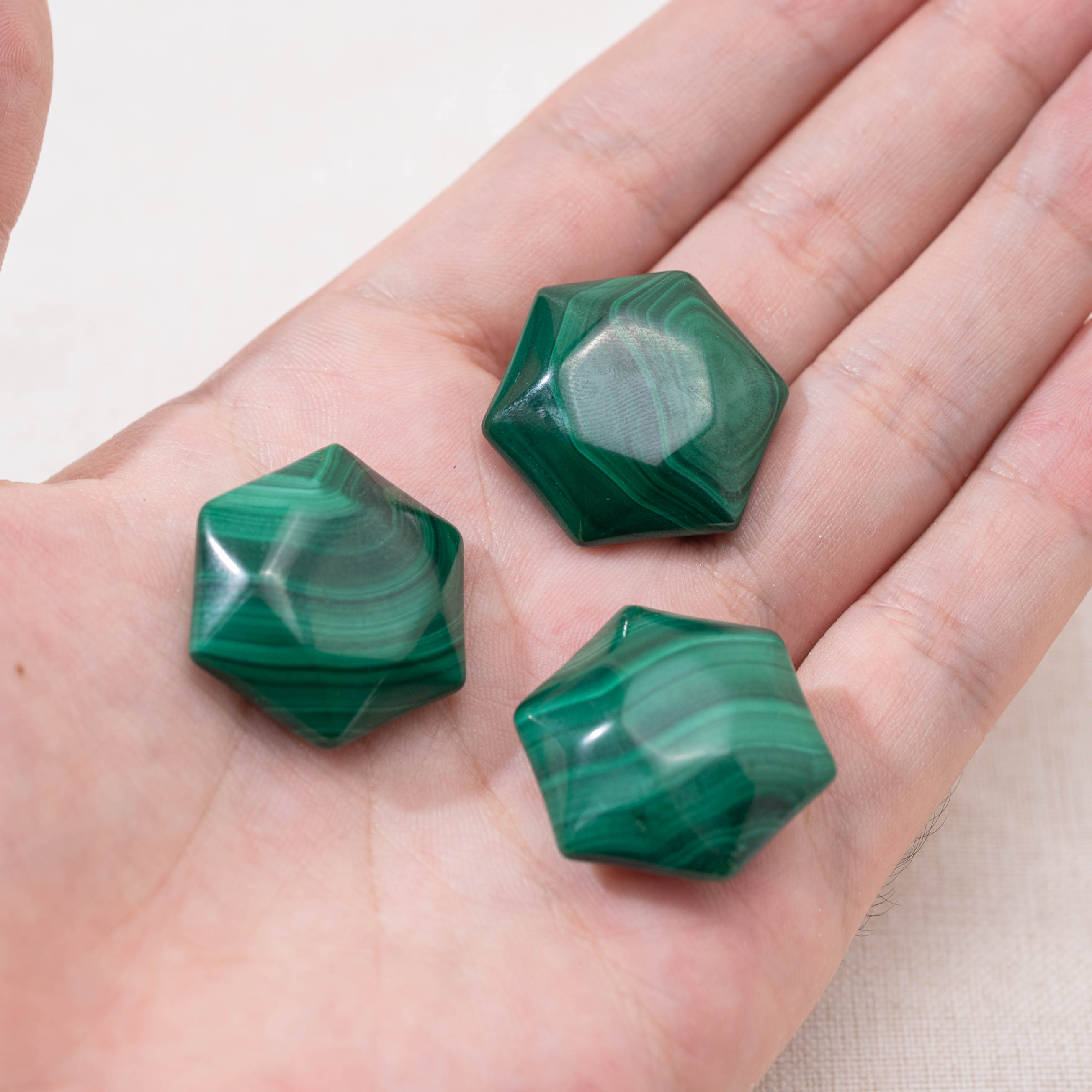 This Malachite Star of David, with its rich green color, is a powerful tool for spiritual protection and growth.
