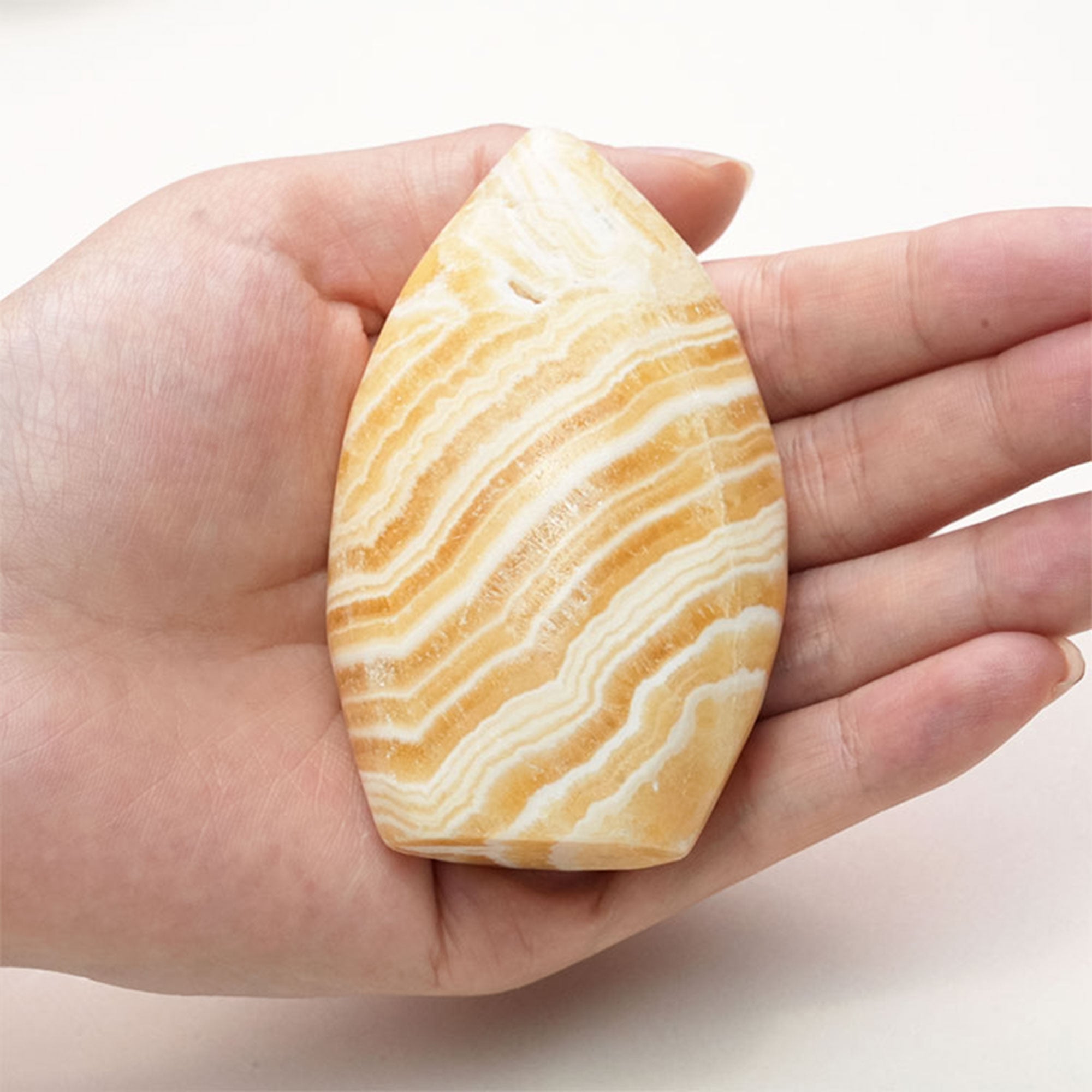 Yellow Calcite Crystal for Emotional Stability and Calm