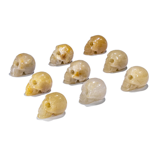 1-Inch Yellow Jade Skull In Bulk