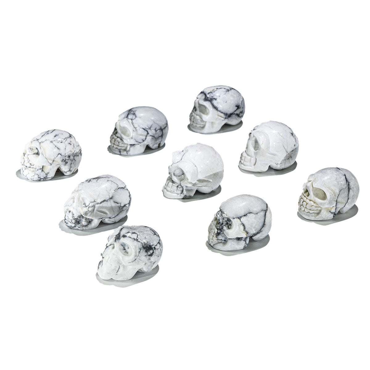 1-Inch Howlite Skull In Bulk