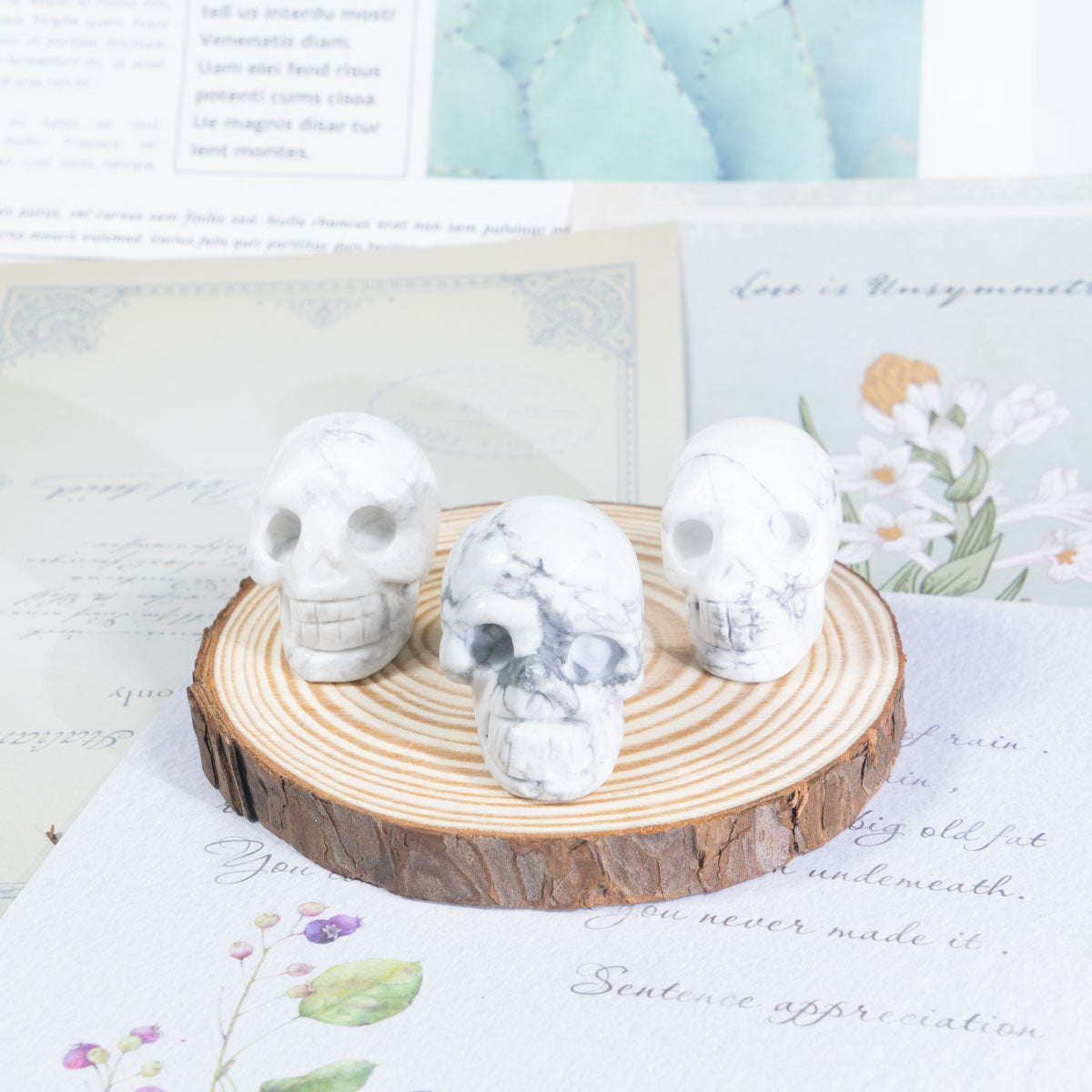 1.5-Inch Howlite Skull In Bulk