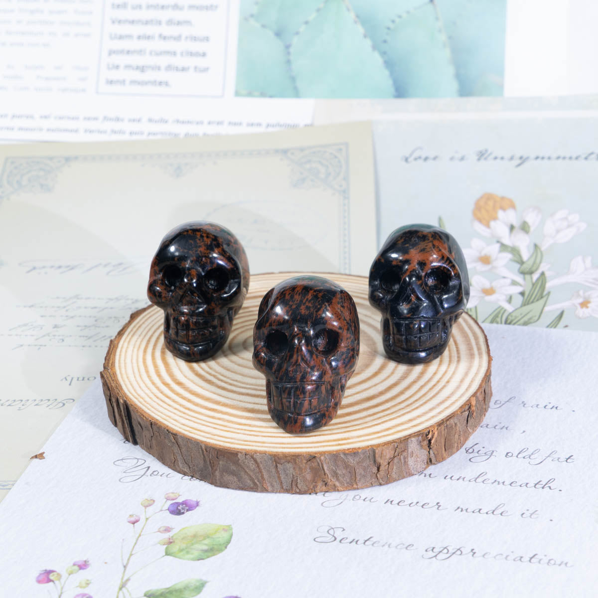 1.5-Inch Red Obsidian Skull In Bulk