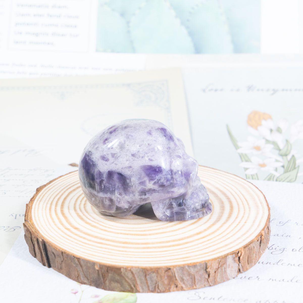 2-Inch Dream Amethyst Skull In Bulk