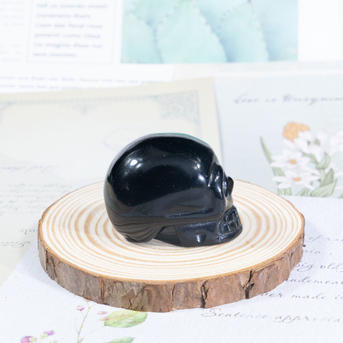 2-Inch Black Obsidian Skull In Bulk