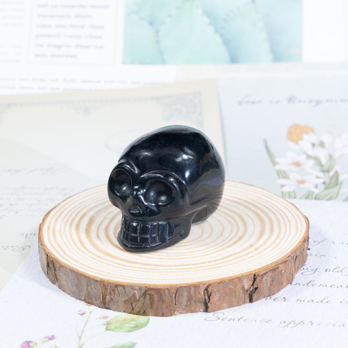 2-Inch Black Obsidian Skull In Bulk