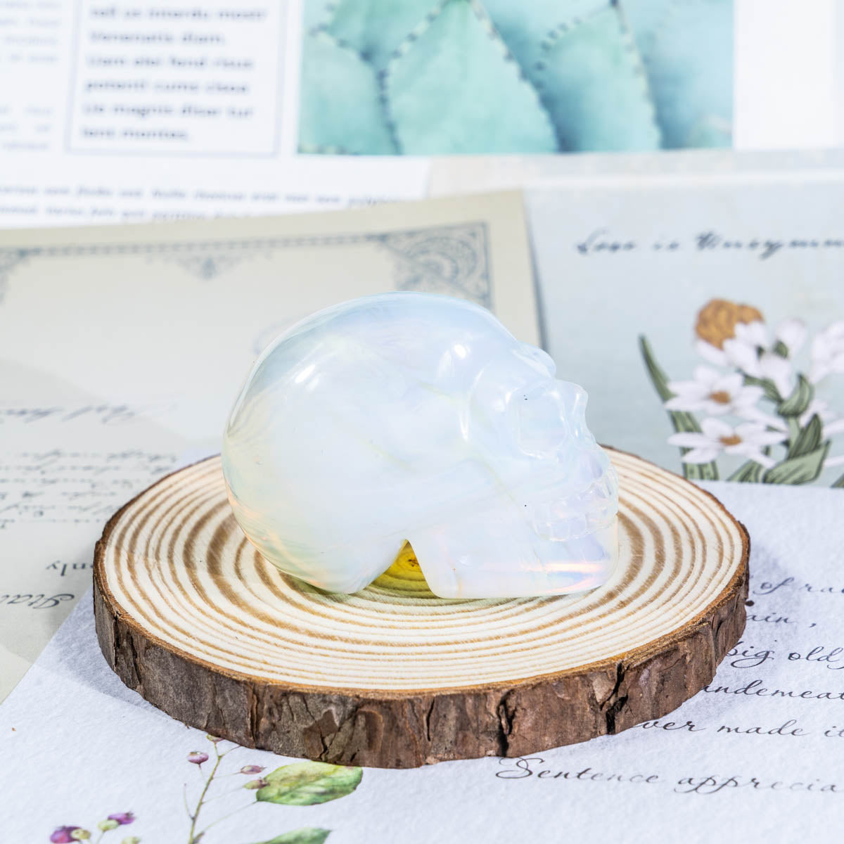 2-Inch Opalite Skull In Bulk