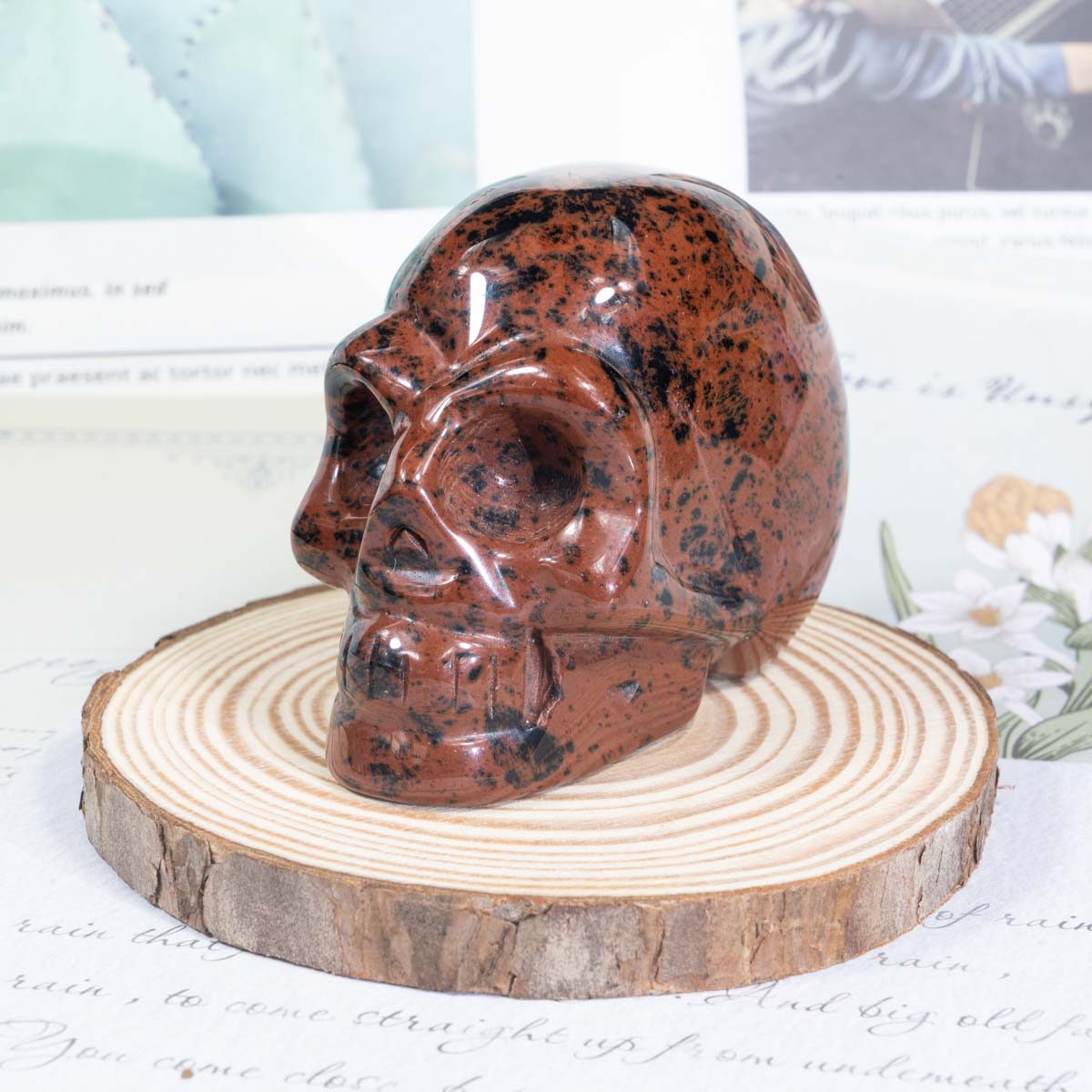 3-Inch Red Obsidian Skull In Bulk