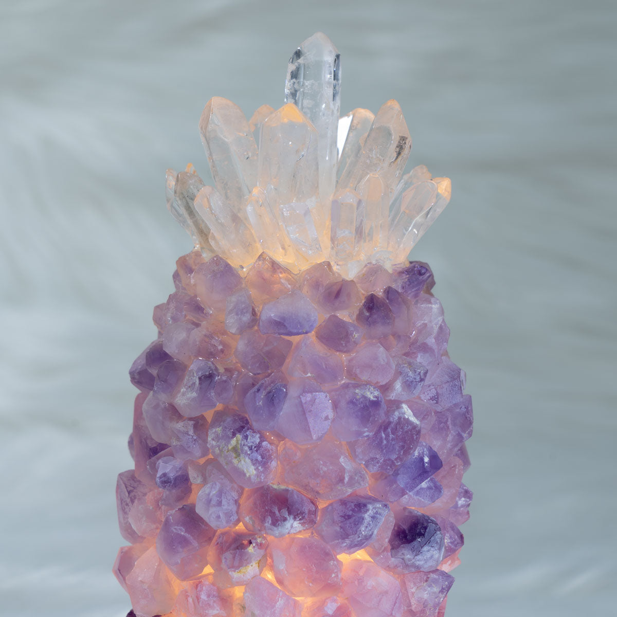 Amethyst Chips Pineapple  Lamp In Bulk