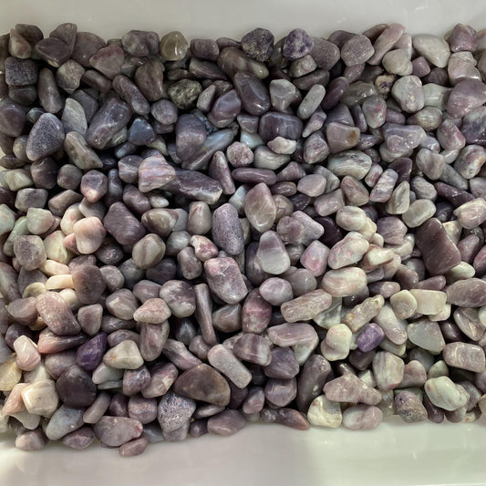 Piedras trituradas de turmalina rosa de 2-3 cm a granel