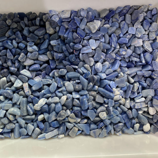 1.5-2.5cm Blue Aventurine Crushed Stones In Bulk