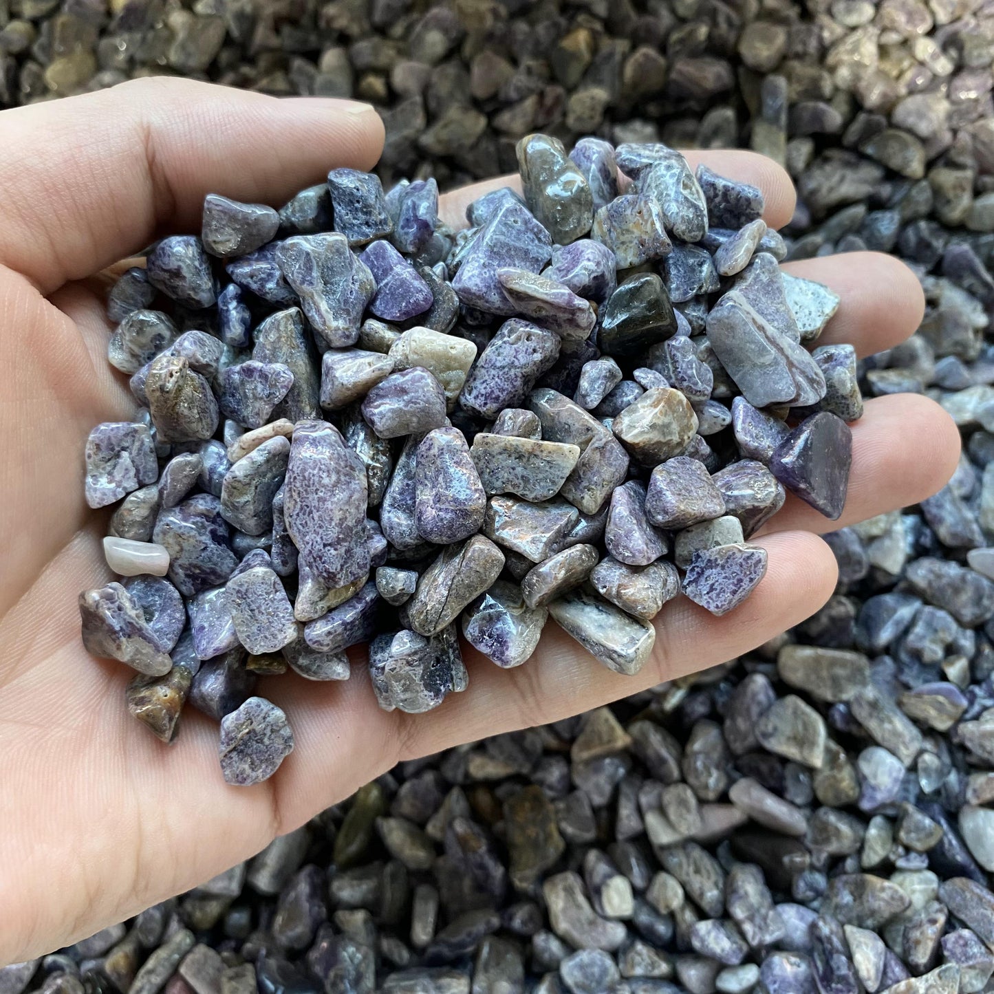 Piedras trituradas de esfalerita de 0,5-1,5 cm a granel