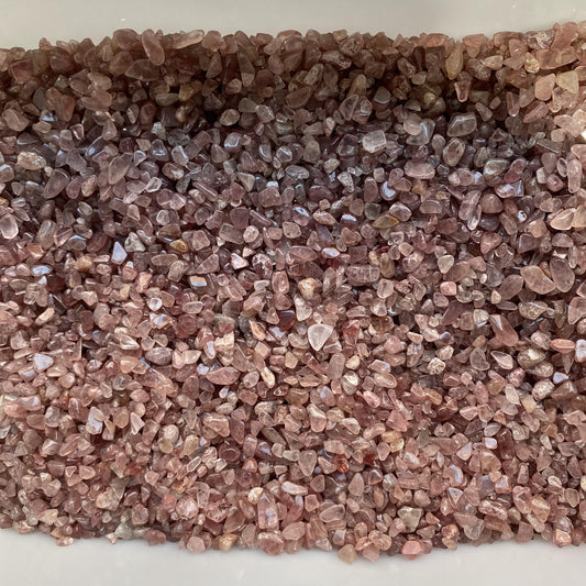 0.5-1.5cm Strawberry Quartz Crushed Stones In Bulk