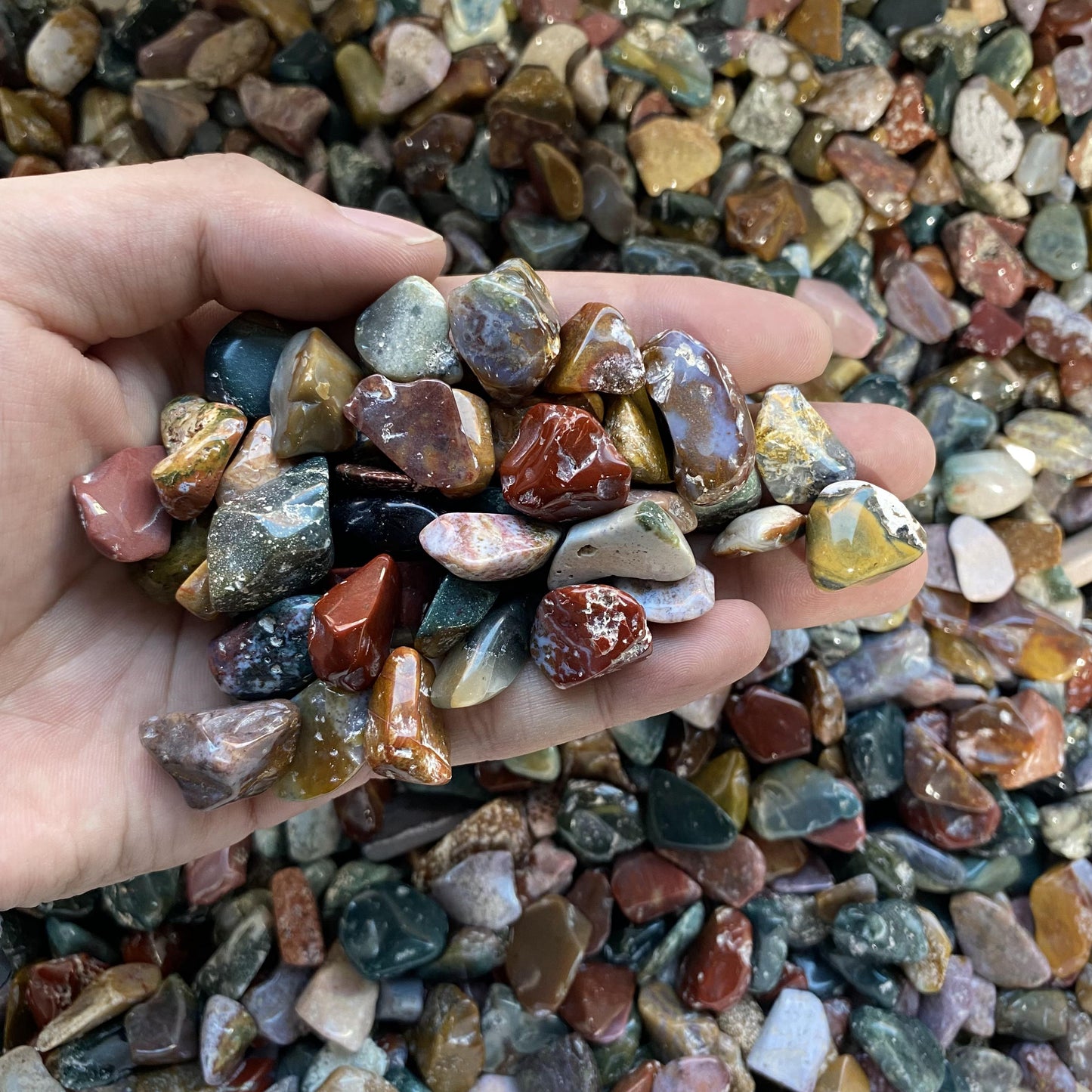 1.5-2.5cm Ocean Jasper Crushed Stones In Bulk