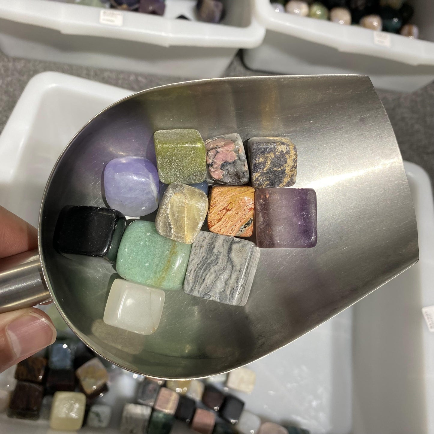 Mixed Squares Tumbled Stones In Bulk