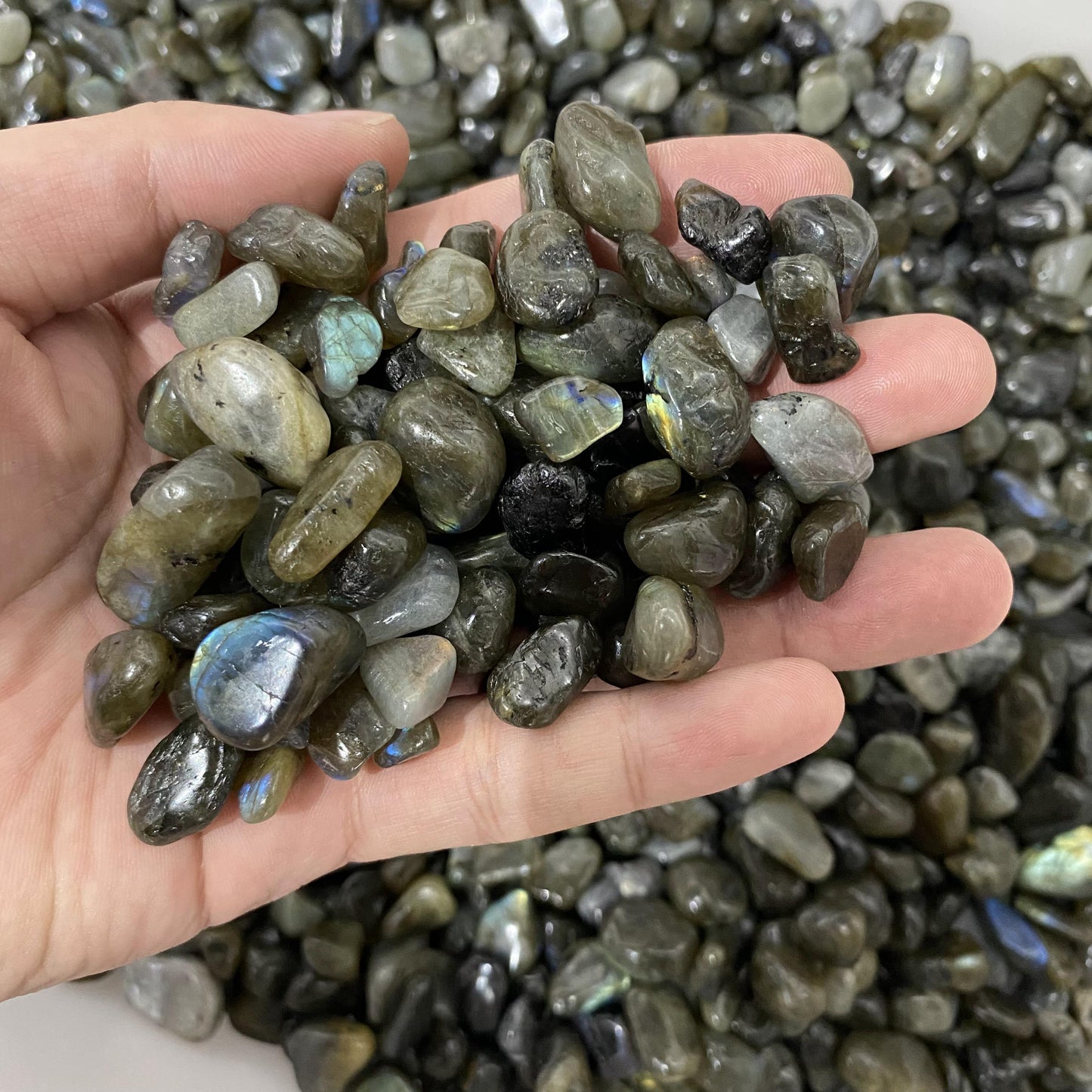 1.5-2.5cm Labradorite Crushed Stones In Bulk