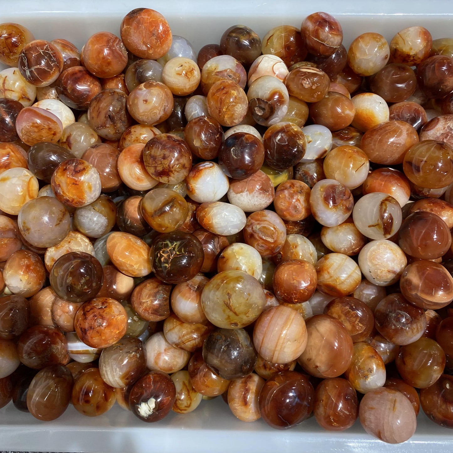 Carnelian Tumbled Stones In Bulk