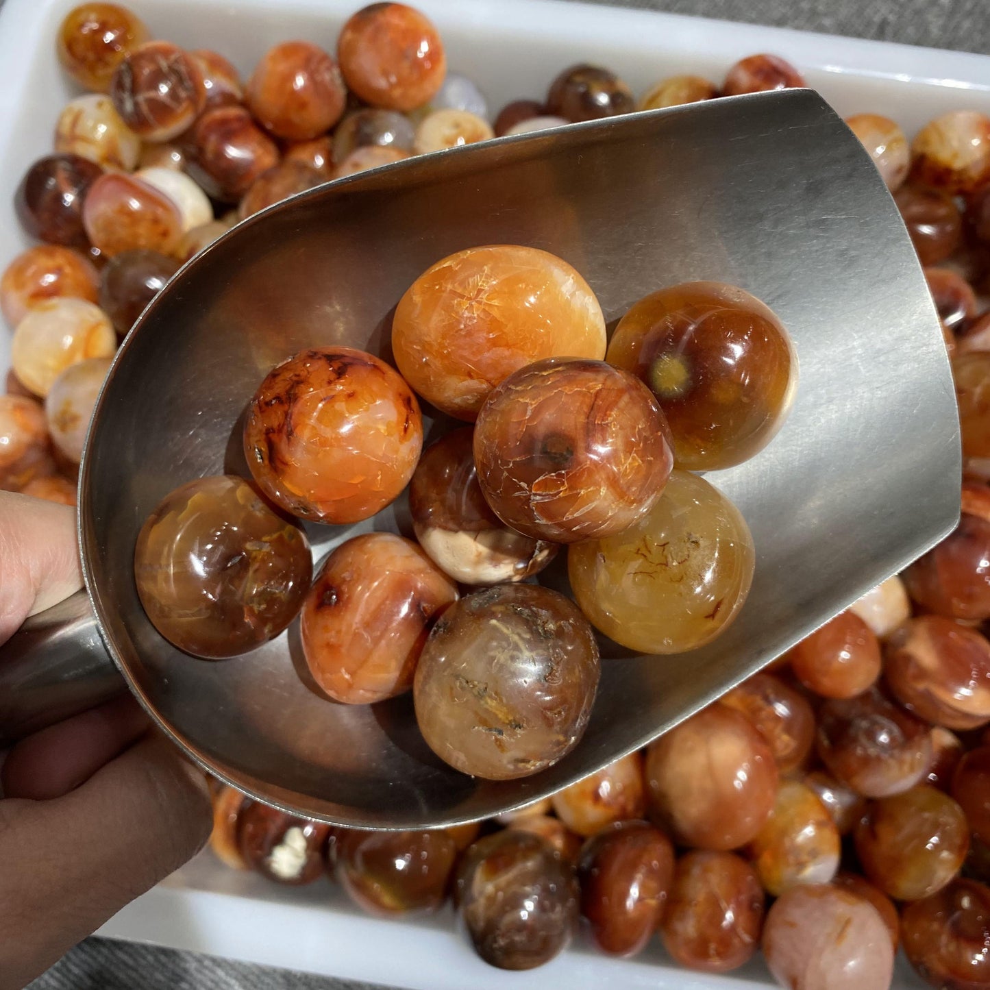 Carnelian Tumbled Stones In Bulk