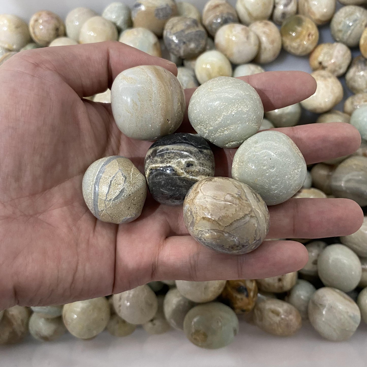 Amazonite Tumbled Stones In Bulk
