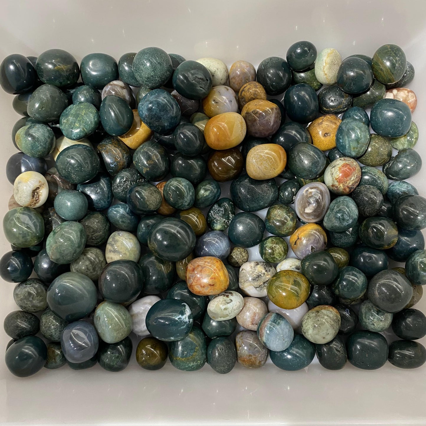 Ocean Jasper Tumbled Stones In Bulk